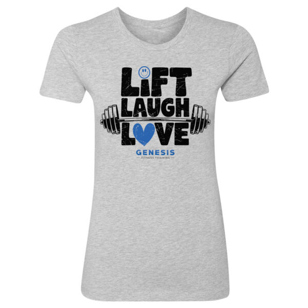 LIFT LAUGH LOVE - WOMEN'S FITTED T-SHIRT - 5ADCRH Thumbnail