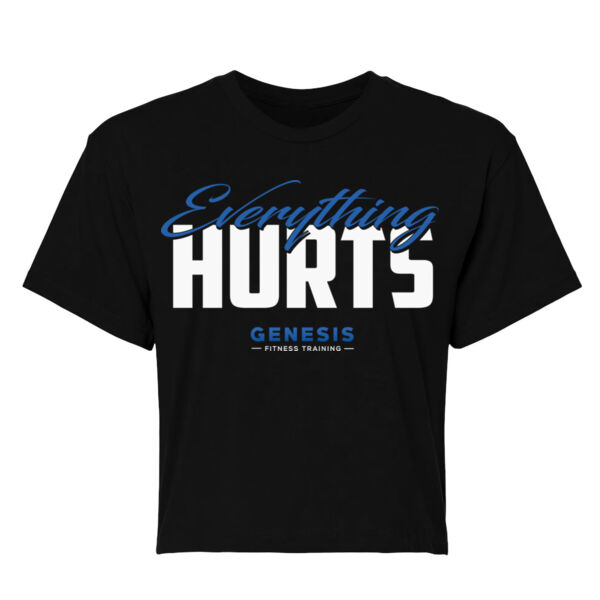 EVERYTHING HURTS - WOMEN'S CROP T-SHIRT - $TUBAFW$ Thumbnail